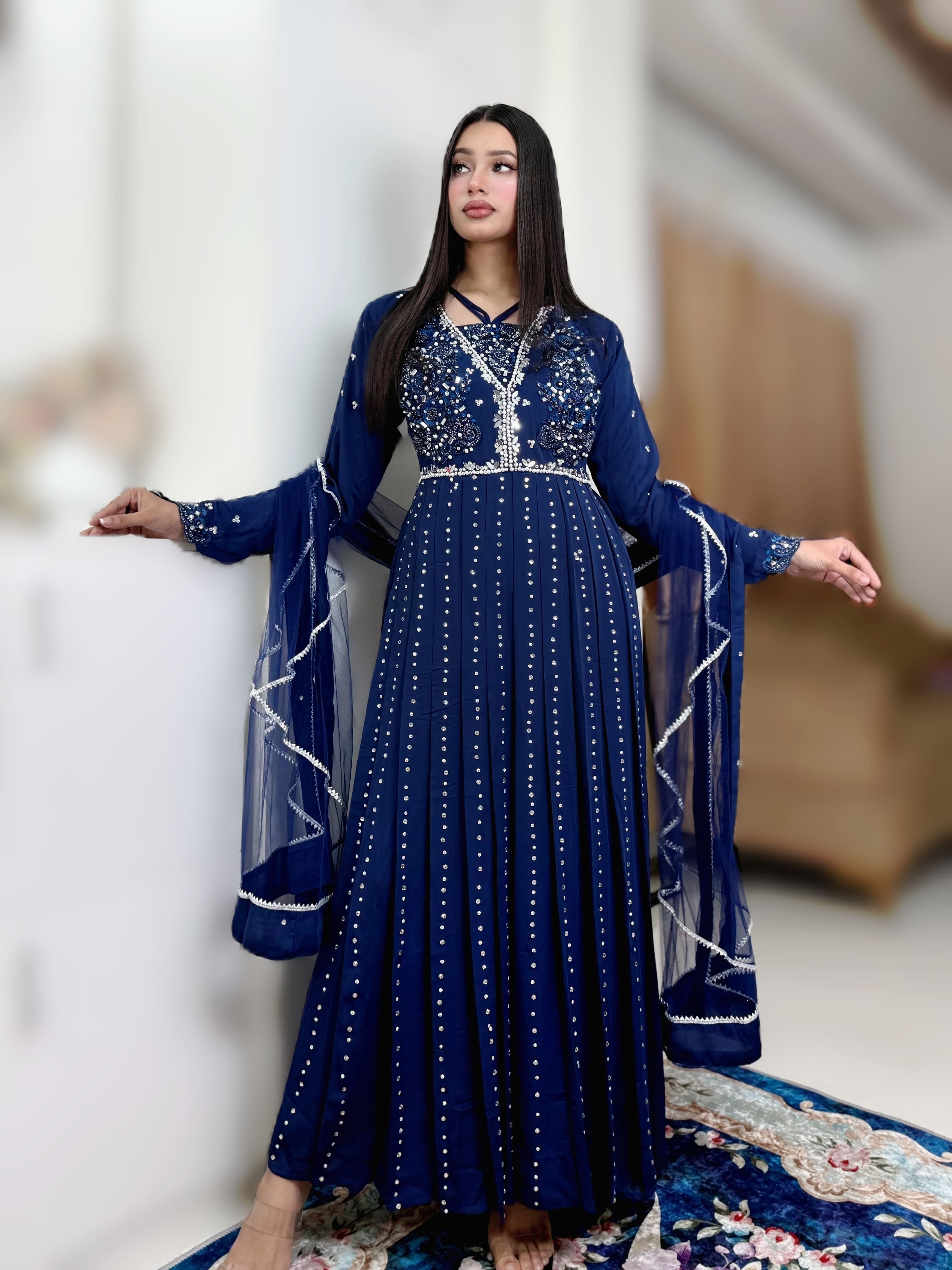 Pori gown Blue