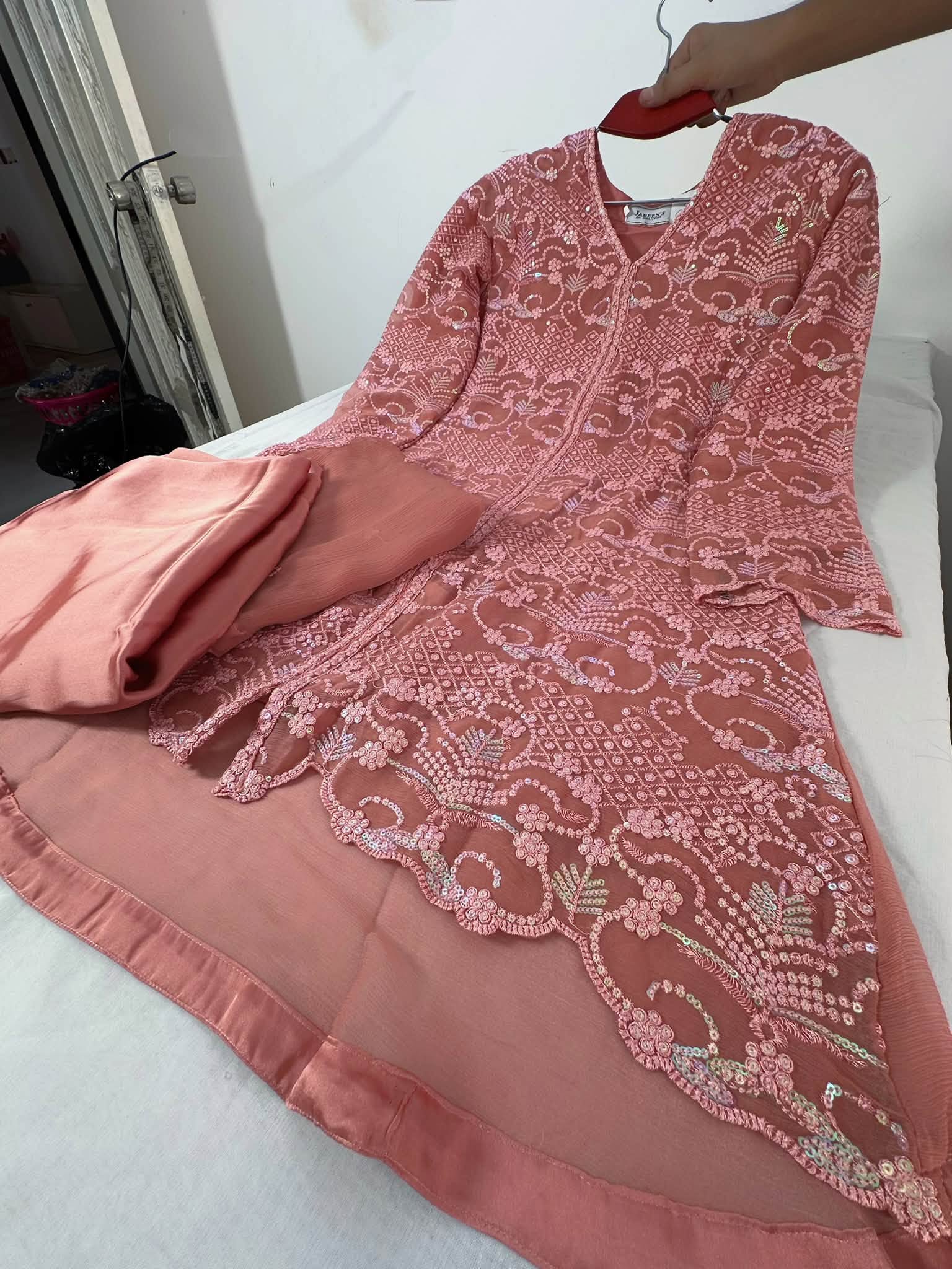 Chiffon Plazzo Peach